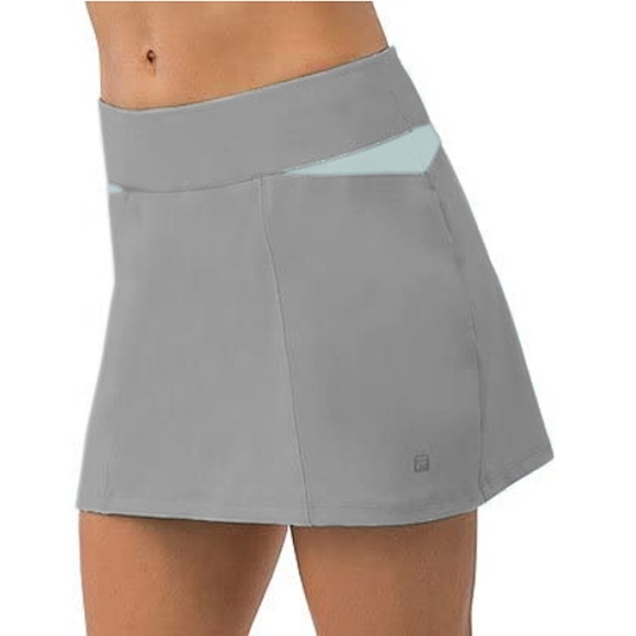 NWT Fila Net Set Grey and Aqua. Tennis Skort Size Medium - Picture 4 of 4